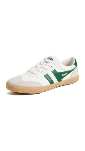 Gola Badminton, Zapatillas de Moda Mujer, Off White/Green/Gum, 40 EU