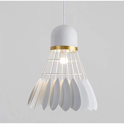 Araña de Bádminton Lámpara Colgante de Hierro de Una Cabeza Plafón Moderno E27 para Sala de...