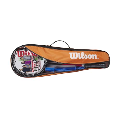 Wilson Badminton 4 PC Kit V2 1 Set de Tenis, Unisex adulto, Multicolor (Multicolor), 3