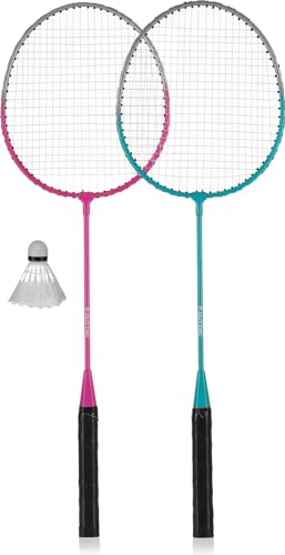 Outtec® Set de Bádminton - 2 Raquetas 1 Volante - Juego para Niños y Adultos
