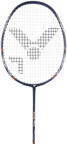 Victor Ripple - Raqueta de bádminton (Grafito), Color Gris/Naranja, Talla 4 Grip