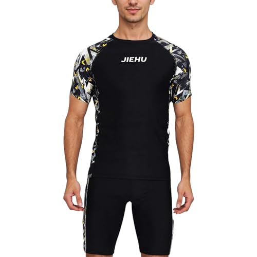 Bañador 2026 con camiseta Rashguard a juego, protección solar UPF 50, cómodos pantalones cortos...