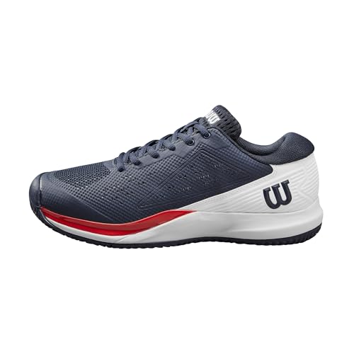 Rush Pro Ace Zapatillas de Tenis, Hombre, Talla 44, Azul Marino/Blanco/Rojo (Navy...