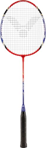 VICTOR Badmintonschläger St-1650 Raqueta de bádminton, Hombre, Plateado, Azul, Rojo, Normal