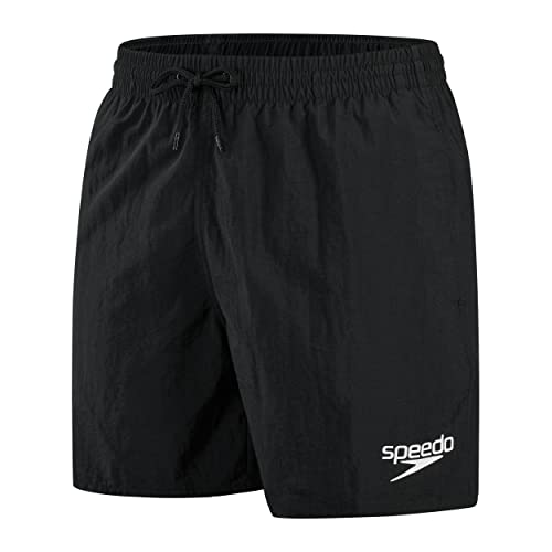 Speedo Essentials 16' Short de agua Hombre, Negro, L