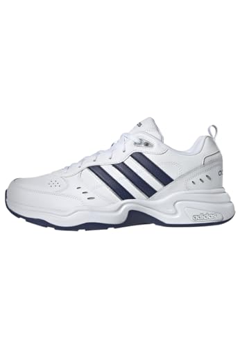 adidas Strutter Shoes, Zapatillas Hombre, Cloud White Dark Blue Matte Silver, 44 EU