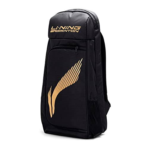 LI-NING Titan Mochila de bádminton de poliéster (Negro)