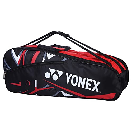 YONEX SUNR 2215 BT5 - Bolsa de bádminton, Color Negro y Rojo, Negro, Rojo, Talla única