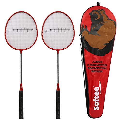 Softee Equipment Juego Dos Raquetas Badminton Senior
