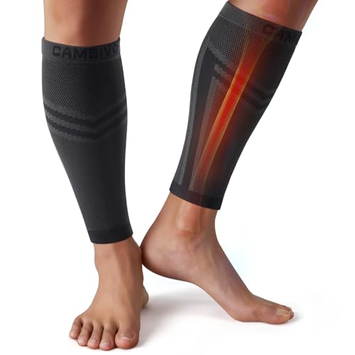 CAMBIVO Medias de Compresión Mujer Hombre x2, Pantorrilleras Compresion, Calcetines Compresion,...