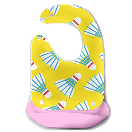 ZHANGhome Xl Baberos para bebé Ejercicio Diversión Deporte Bola de bádminton Delantal de...