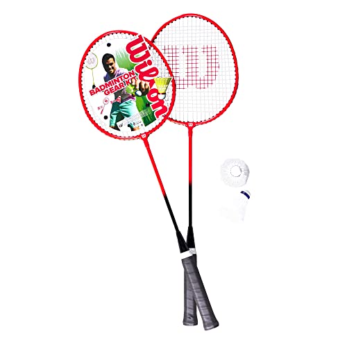 Wilson Badminton 2 PC Kit V2, Adultos Unisex, Rojo/Amarillo, G4 (3)