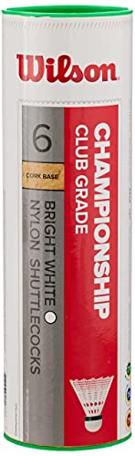 Wilson Championship Volantes de bádminton, Velocidad 77, Plástico/Corcho Natural, WRT6044YE77,...