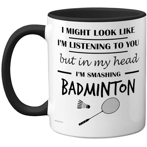 Stuff4 Taza de cerámica de alta calidad, apta para lavavajillas, mango negro, regalo divertido para...