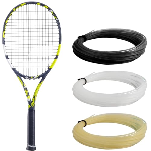 Babolat - Raqueta de Tenis, EVO Aero encordada, tamaño estándar, Amarillo/Negro, Grafito, Ideal...