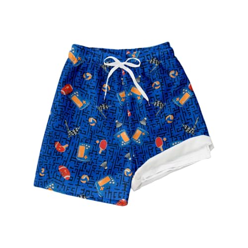Generisch Bañador para niño con diseño deportivo (voleibol, bádminton, fútbol) para playa o...