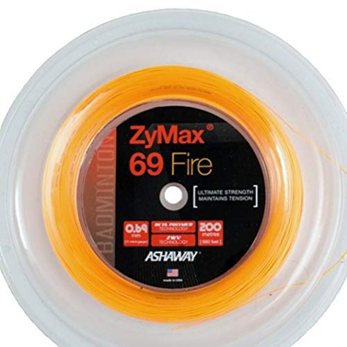 Ashaway Zymax 69 Fire bádminton cadena reel-fire naranja