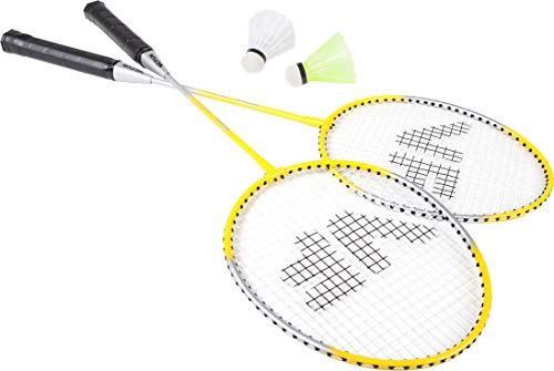VICFUN Set de bádminton Basic para Hobby, Amarillo, One Size, 796/0/0