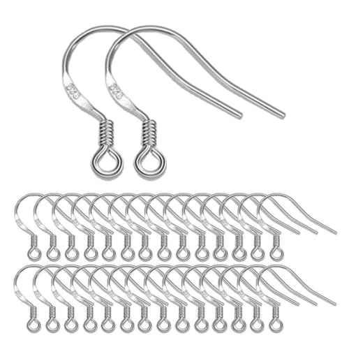 Pendientes de gancho, ganchos hipoalergénicos para plata 925, accesorios con perlas y bobina, para...