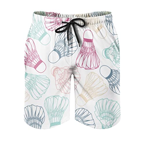 Bádminton para Hombre Bañador de Verano Pantalones Cortos de Playa de Secado rápido con Forro de...