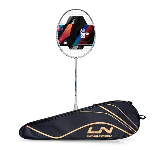 Li-ning Air-Force 77 G3 - Raqueta de bádminton de fibra de carbono con cubierta completa (77 g,...