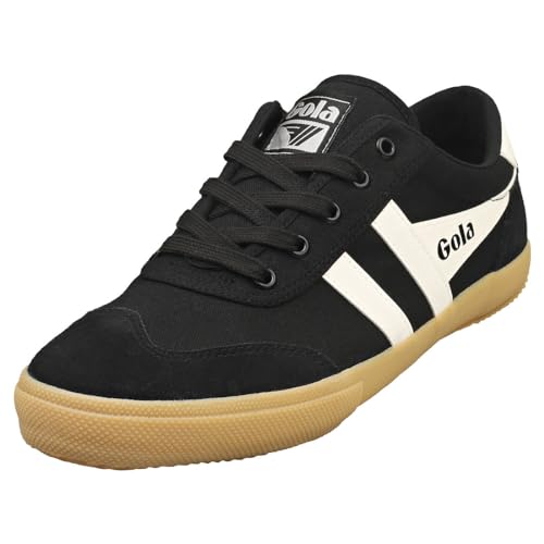 Gola Badminton, Zapatillas de Moda Hombre, Black/Off White/Gum, 45 EU