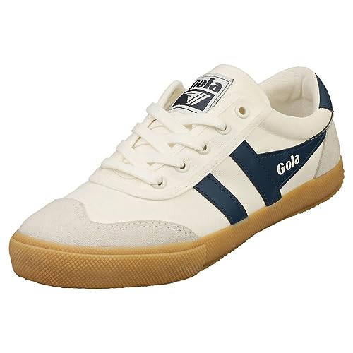 Gola Badminton, Zapatillas de Moda Mujer, Off White/Baltic/Gum, 40 EU