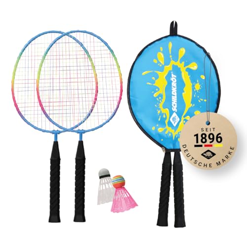 Schildkröt Set de Bádminton Junior 970901 | 2 Raquetas Acortadas de 45,5 cm | 2 Volantes Incluidos...