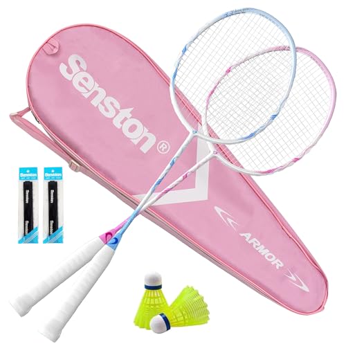 Senston - Raquetas de bádminton para parejas, raquetas de bádminton, ideales para actividades de...