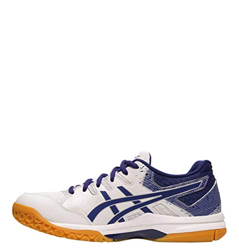 Asics Gel-Rocket 9, Zapatillas de Deporte Interior Mujer, Blanco (White/Dive Blue), 40.5 EU