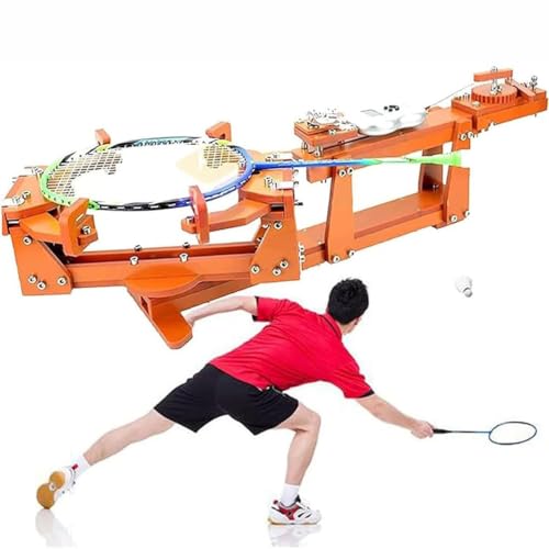 Máquina encordadora de raquetas de tenis, 6 puntos, fija, con herramientas y accesorios para tenis,...