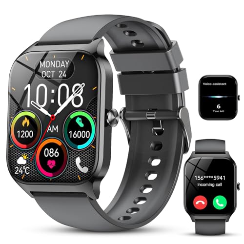 CASCHO Reloj Inteligente Hombre Mujer,1.85' HD Smartwatch con Llamadas y Voz de Al, Whatsapp...