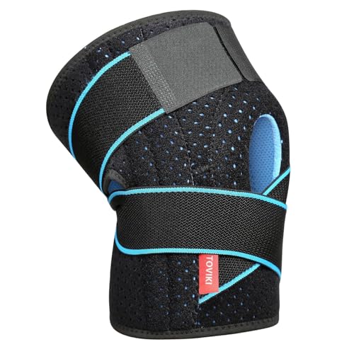 TOVIKI Rodilleras Menisco y Ligamento Deportiva Ajustable Rodillera de Neopreno con Silicona...