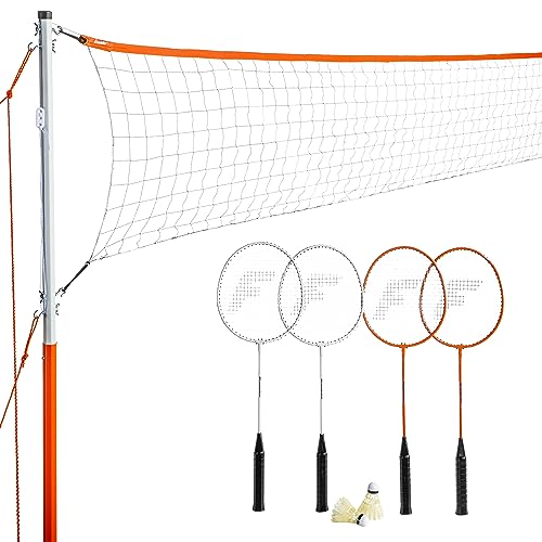 Franklin Sports Juego de Bádminton - Red para Patio Trasero o Playa - Raquetas y Pájaros Incluidos...