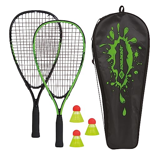 Schildkröt Speed Badminton Set| 2 Raquetas de Aluminio Ligero | 3 Volantes Estables al Viento |...