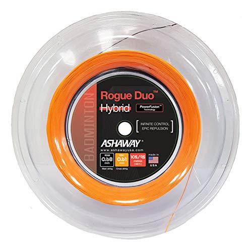 ASHAWAY Rogue Duo - Carrete híbrido de Cuerda de bádminton