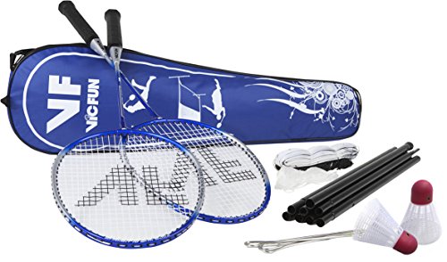 VICFUN Set de bádminton Advanced para Hobby con Red, Azul, One Size, 795/2/2